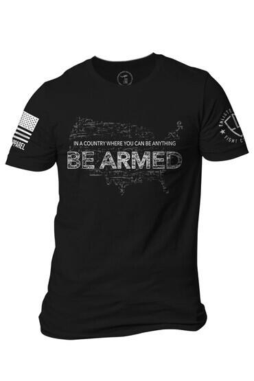 Be Armed T-Shirt from Nine Line Apparel in Black